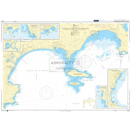 Thumbnail of Admiralty Chart 2247: Golfe de la Napoule and Golfe Juan including Iles de Lerins and the Approaches to Cannes