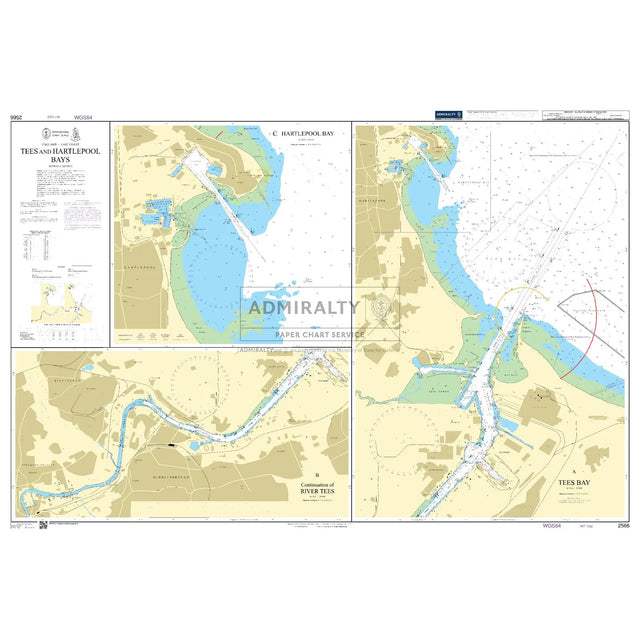 Thumbnail of Admiralty Chart 2566: Tees and Hartlepool Bays