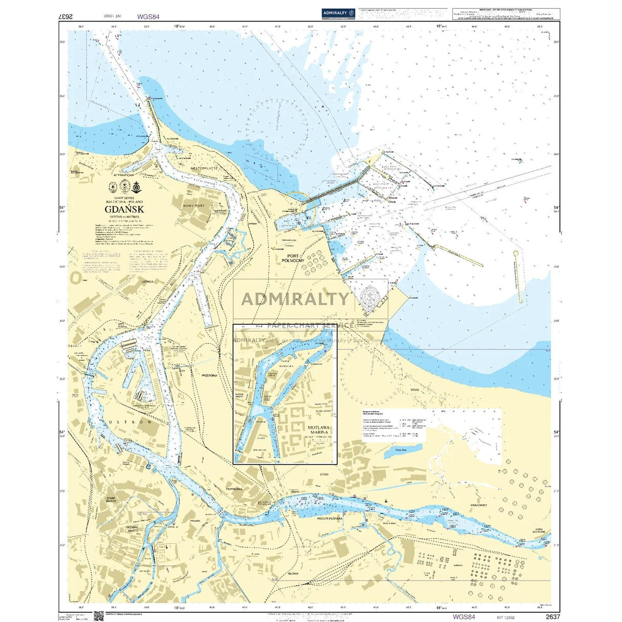 Thumbnail of Admiralty Chart 2637: Gdansk