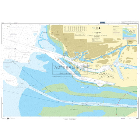 Thumbnail of Admiralty Chart 2990: Le Havre and Entrance to Chenal de Rouen