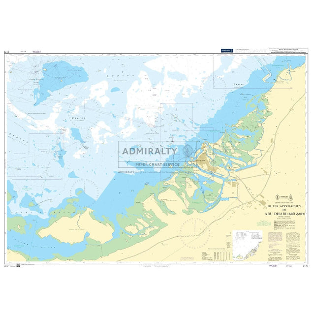 Thumbnail of Admiralty Chart 3177: Outer Approaches to Abu Dhabi (Abu Zaby)