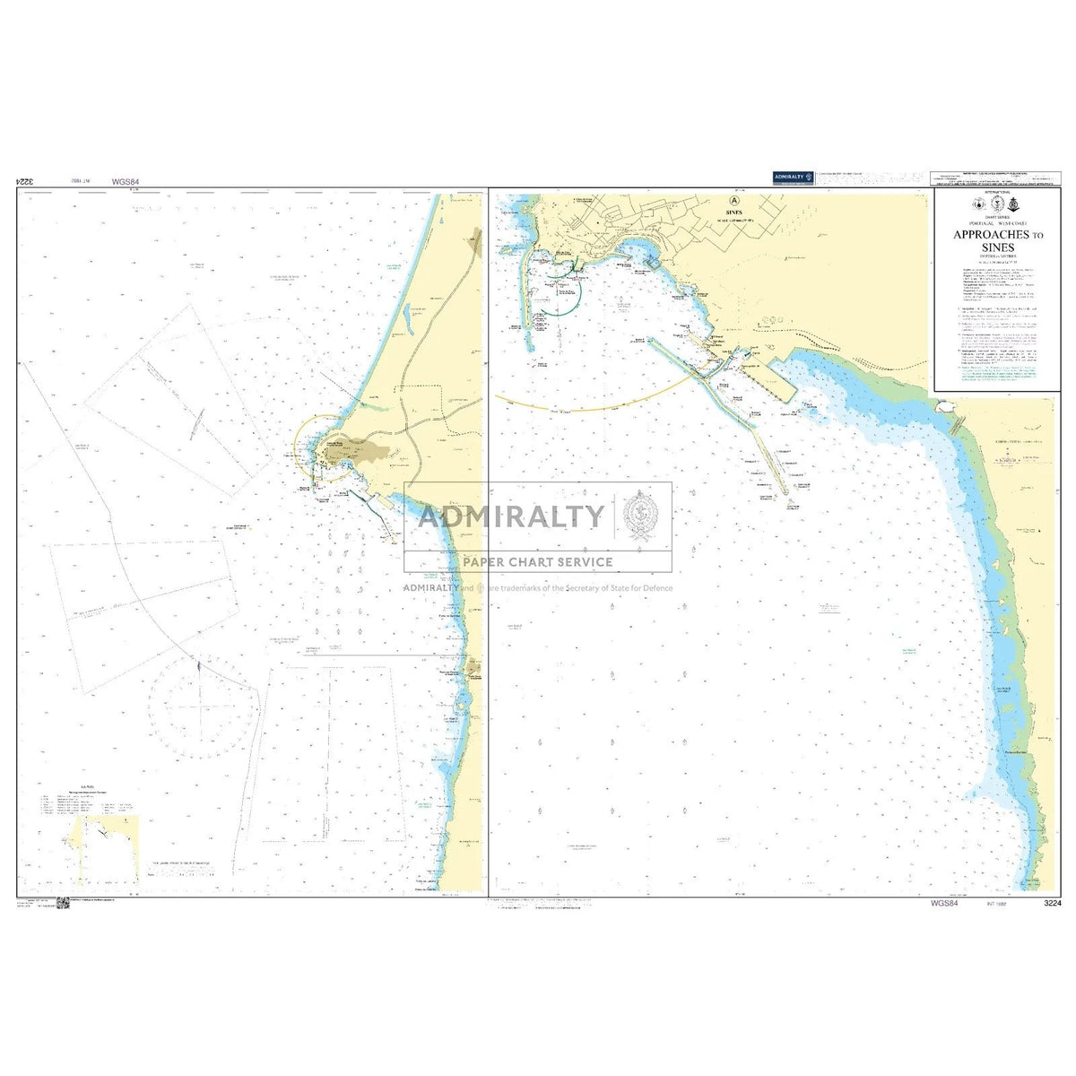 Thumbnail of Admiralty Chart 3224: Approaches to Sines