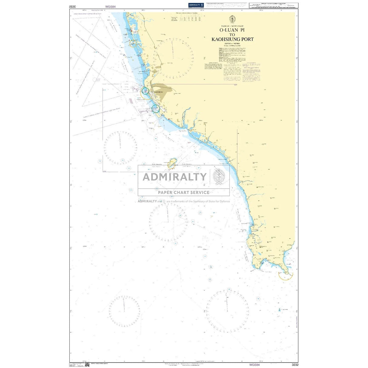 Thumbnail of Admiralty Chart 3232: O-Luan Pi to Kaohsiung Port