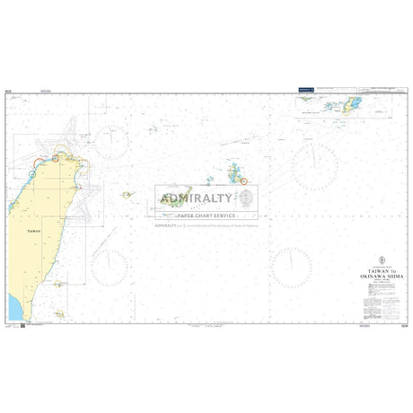 Thumbnail of Admiralty Chart 3236: Taiwan to Okinawa Shima