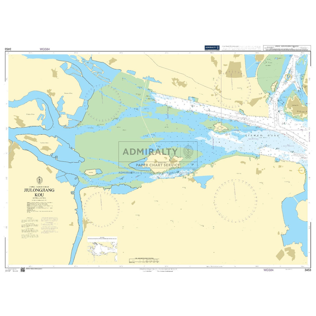 Thumbnail of Admiralty Chart 3453: Jiulongjiang Kou
