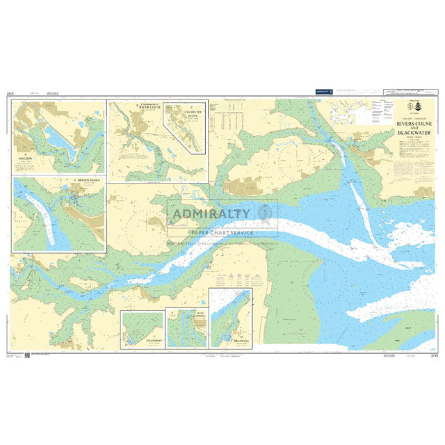 Thumbnail of Admiralty Chart 3741: Rivers Colne and Blackwater