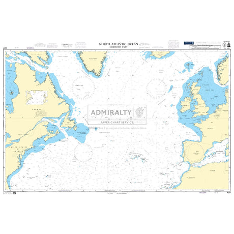 Thumbnail of Admiralty Chart 4011: North Atlantic Ocean Northern Part