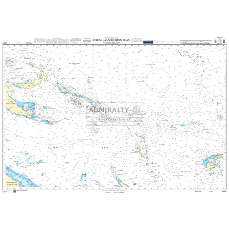 Thumbnail of Admiralty Chart 4604: Coral and Solomon Seas and Adjacent Seas