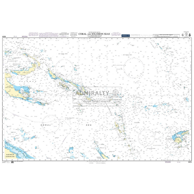 Thumbnail of Admiralty Chart 4604: Coral and Solomon Seas and Adjacent Seas