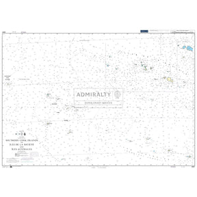Thumbnail of Admiralty Chart 4657: Southern Cook Islands to Iles de la Societe and Iles Australes