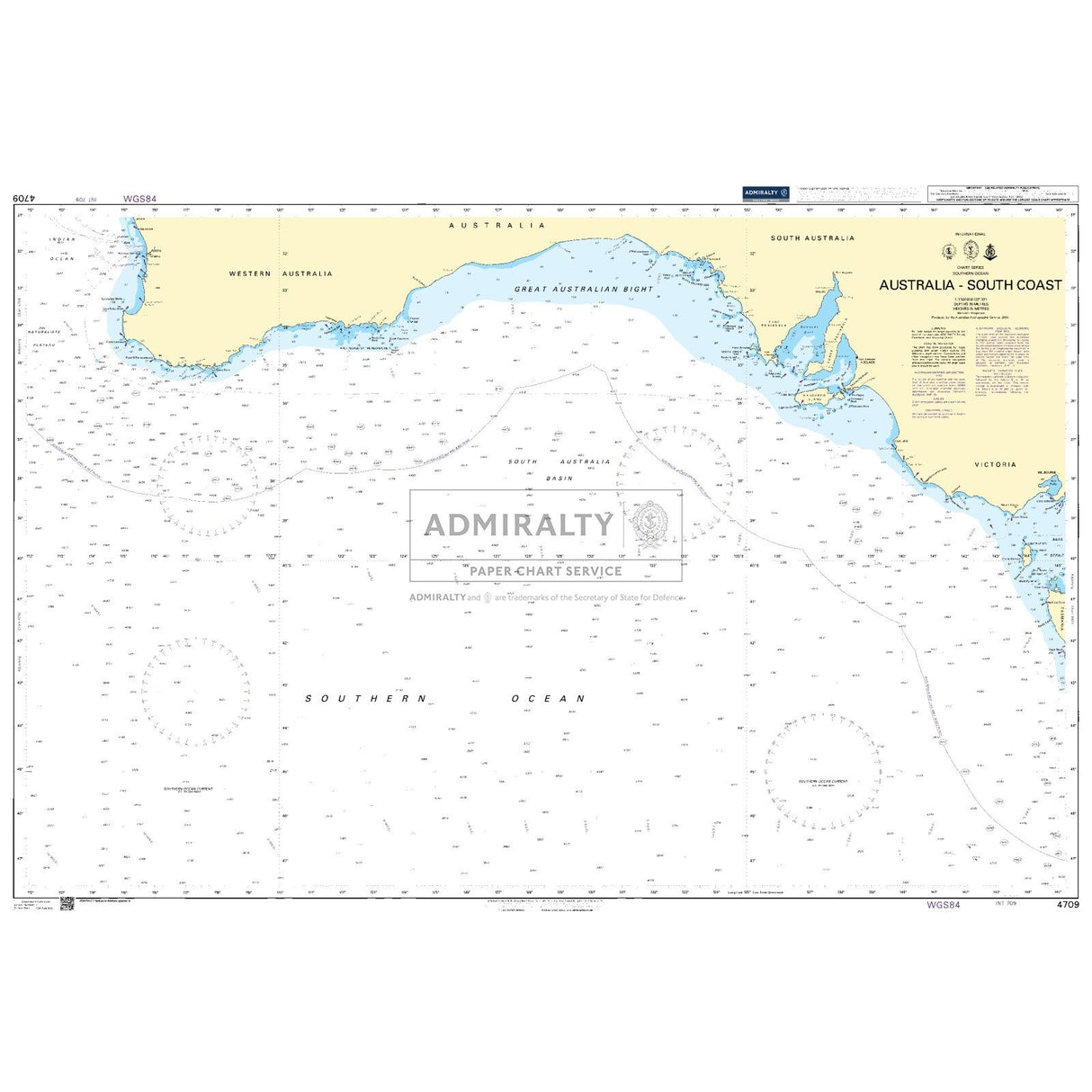 Thumbnail of Admiralty Chart 4709: Australia - South Coast