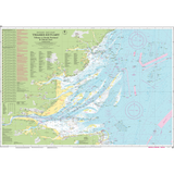 Imray Chart C1: Thames Estuary by Imray details water depths, navigation routes, coastal landmarks, place names, and aids from Tilbury and North Foreland to Orford Ness.