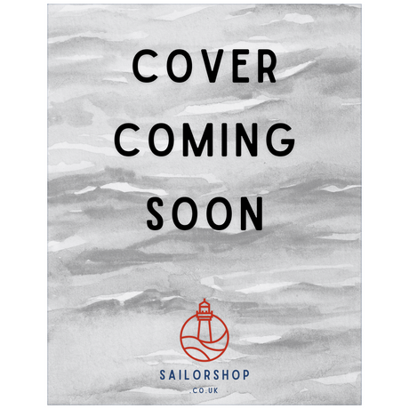 An image of a text on a watercolor backdrop with gray strokes says "Cover Coming Soon." Below it is a red lighthouse logo and "Sailorshop.co.uk," bringing to mind coastal cruising or small boat sailing with Roger Barnes, accompanying the book "Sailing the Shallows" by Adlard Coles.