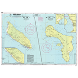 Imray Chart D231: Bonaire and Aruba provides detailed nautical maps of Bonaire, Aruba, and Klein Bonaire with coastal markers, depth info, and navigation details in English and Dutch by Imray.