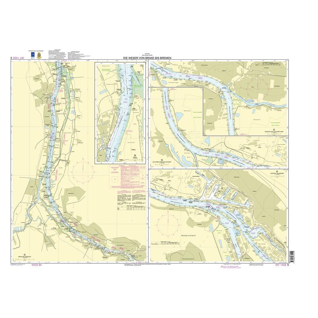 Thumbnail of Admiralty Chart DE5: River Weser - Brake to Bremen
