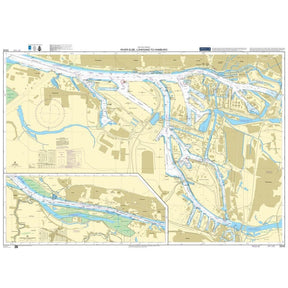 Thumbnail of Admiralty Chart DE48: River Elbe, Luhesand to Hamburg