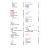 The image features the contents page of the book "Cruising Galicia" by Imray. It lists sections and page numbers, covering different regions: "Ria de Pontevedra," "Rias Baixas," "Ria de Muros," "Ria de Arosa," and includes a detailed introduction with sections like "Background to Galicia" and information on “Santiago de Compostela.” This cruising guide is ideal for seasoned sailors looking to explore the picturesque rías of Galicia.