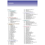 The image shows the table of contents from Imray's "Mediterranean Cruising Handbook," with sections on "The Mediterranean," "History and Culture," "Nautical Navigation," "Anchoring and Berthing," "Marine Life," and "Basic First Aid," complete with page numbers.