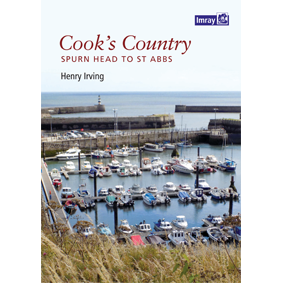 Book cover for "Cook's Country" by Imray, depicting a marina with boats, stone piers, and a lighthouse beneath a blue sky—reflecting the maritime heritage of the Northumberland coast.