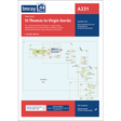 The Imray Chart A231 | St Thomas to Virgin Gorda by Imray, part of the Imray-Iolaire charts collection, features the Virgin Islands from St. Thomas to Virgin Gorda. It includes detailed information on various bays and harbors such as Smuggler’s Cove, Great Camanoe, and Road Harbour. The chart is scaled at 1:90,000 and printed on water-resistant Pretex paper with the latest updates.