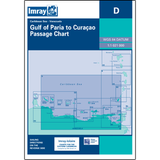 Imray Chart D: Venezuela by Imray is a nautical chart covering the Gulf of Paria to Curaçao Passage, detailing the Eastern Caribbean Sea with essential navigation information for sailors.