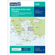 The Imray Chart G28, titled "Nísos Khíos & the Coast of Turkey," is essential for cruising sailors. Published by Imray, this nautical chart covers areas in the Ionian and Aegean Seas from Khíos (Greece) to Turkey's coast, showcasing coastal features and navigational details. The edition was released in January 2024 at a scale of 1:190,000.