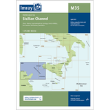 Imray Chart M35: Sicilian Channel by Imray features a map of Sicily, Tunisia, and Malta. Includes download information and a reminder to check for updates.