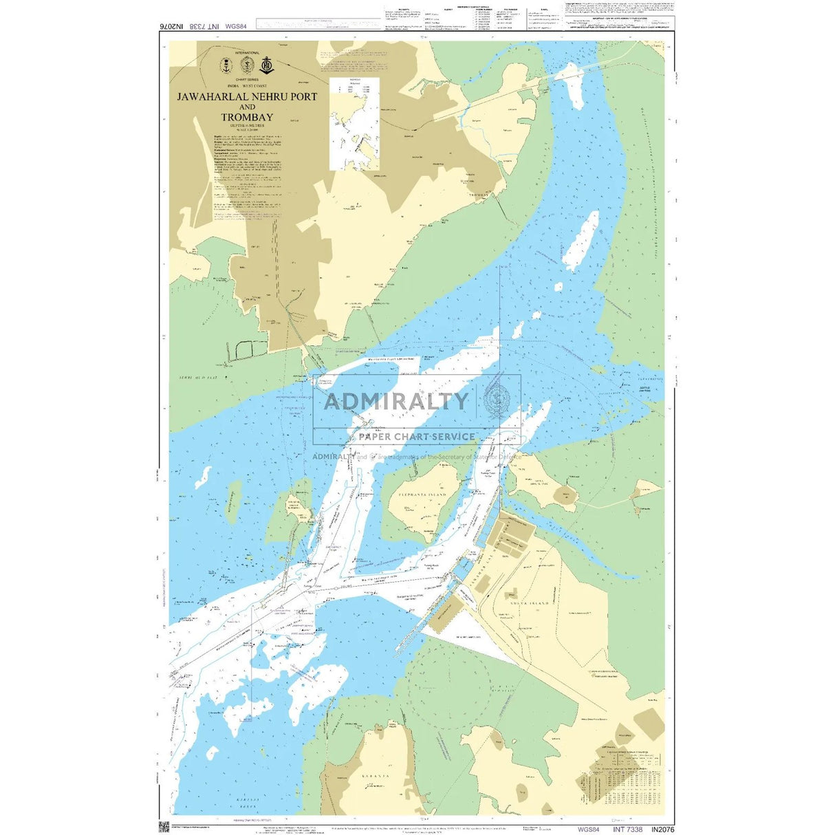 Thumbnail of Admiralty Chart IN2076: Jawaharlal Nehru Port and Trombay