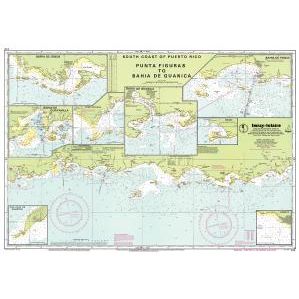 Imray Chart A12: Punta Figuras to Bahia de Guanica by Imray details the south coast of Puerto Rico with coastal features, depths, navigation routes, and harbor insets—perfect for use with modern GPS navigation systems.