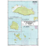Imray Chart D14 by Imray details Isla La Tortuga, Isla Blanquilla, and Los Testigos off Venezuela with topographic features, navigation markers, and insets of smaller islands. GPS-compatible; based on Eastern Caribbean nautical charts.