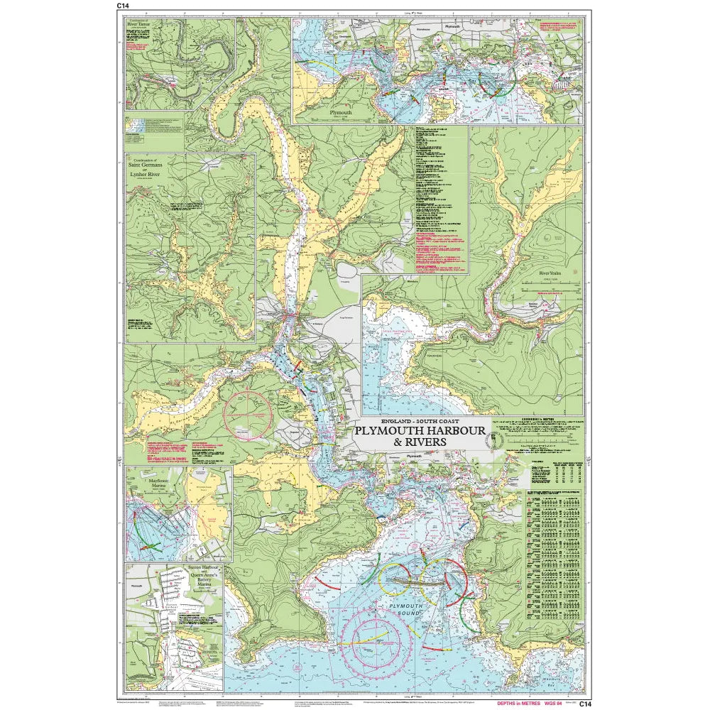 Imray Chart C14: Plymouth Harbour and Rivers - SailorShop