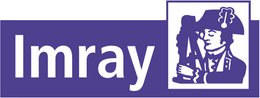 Imray logo with a purple background and a silhouette of a naval officer using a sextant and wearing a hat.