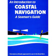 The book "An Introduction to Coastal Navigation" by Morgans Technical Books features a blue cover with illustrations of a lighthouse, buoys, and waves. Officially approved for use in the Royal Navy, it's essential for mariners mastering navigation principles.