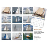 A collage of classic sailboats on water, featured in the "Classic Sail 2026 Calendar" by Kathy Mansfield. This is her 24th annual nautical photography edition, with the title in the top right corner.