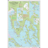 Imray Chart M24: Golfo di Trieste to Lošinj and Rab by Imray details the Adriatic coast with towns, navigational markers, depth contours, and insets—ideal for Mediterranean Sea navigation.