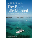 The Boat Life Manual" by Exploring Eden Media features a cover image of a sailboat anchored in turquoise water, viewed from above—a complete guide for boat life and liveaboard cruising.
