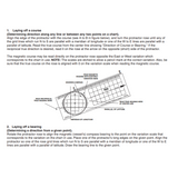 Image of navigational instructions for plotting a course and determining a bearing on a chart. It features the Weems & Plath Protractor, highlighting labeled parts such as the grid line, rose center, true heading, and magnetic course. The text provides guidance on effectively using this essential navigation tool from Weems & Plath.