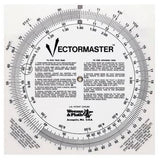 The Weems & Plath Vectormaster from SailorShop.co.uk is a square navigation tool featuring circular slide rule dials, degree markings, and instructions for calculating wind correction and speed.