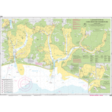 Imray Chart Y33: Langstone and Chichester Harbours by Imray details waterways, land, routes, depths, buoys, and landmarks. Insets provide close-up views of key harbour areas on this Solent nautical chart.