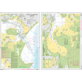 The Imray Chart Y39L: Poole Harbour (Laminated) by Imray is a water-resistant nautical chart showing detailed depths, routes, and landmarks in vivid colors, with labeled points and compass roses for easy navigation.