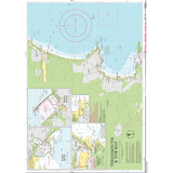 Imray Chart Y41L: Teignmouth and Tor Bay (Laminated) by Imray offers marine navigation details, depth markings, land features, tidal info, and detailed inset maps of harbors and river mouths.