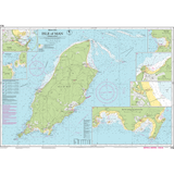 Imray Chart Y70: Isle of Man by Imray details coastal features, water depths, navigation aids, and includes inset maps—ideal for small craft navigation around harbors and bays.