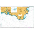 The Admiralty Instructional Chart 5089, named "Eddystone Rocks to Berry Head," provides a detailed representation of the coastline and water depths for an area on Australia's South Coast. This nautical chart includes essential navigation aids, landmarks, and detailed notations crucial for maritime navigation. Compliant with ADMIRALTY Standard Nautical Charts, land is shaded in yellow while water bodies appear in white and blue.