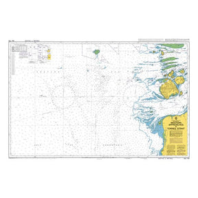 Admiralty Chart AUS700: Western Approaches to Torres Strait by Admiralty details coastlines, islands, water depths, and navigation aids. Includes title, key, and coordinates for safe navigation in the Torres Strait area.