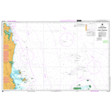Admiralty Chart AUS820: North Reef to Port Clinton by Admiralty provides detailed coastal features, sea depths, navigation aids, reefs, and islands for safe navigation. Tan land and blue shallows are clearly shown.