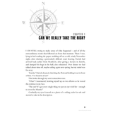 A page from the book titled "Salt in the Blood," published by Adlard Coles, showcases a compass rose above the title. The text vividly describes a cold, windy November night and features a sailing yacht's photo, hinting at an adventurous plot intertwined with one's personal journey.