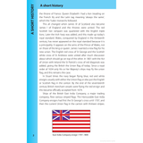 A section titled "A Short History" in the Reeds Maritime Flag Handbook includes a paragraph about British and Scottish monarchs, the royal standard, and the evolution of maritime flags. At the bottom, there's an image of the British Union flag used by the East India Company from 1707–1800.