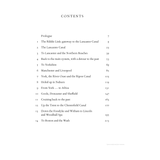 Tales from the Tillerman" by Adlard Coles features 14 chapters with page numbers, delving into British canals. Discover The Ribble Link, Manchester and Liverpool, cruising history on narrowboats, and a journey to Boston and the Wash. Prologue starts on page 7.