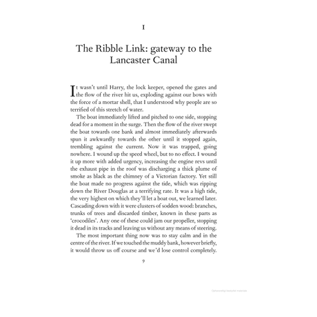 The book "Tales from the Tillerman" by Adlard Coles explores narrowboat navigation challenges on "The Ribble Link," detailing propeller issues and strong currents pushing boats toward the center, showcasing the power of inland waterways.