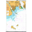 Admiralty Chart CP5: Panama Canal Pacific Entrance by Admiralty details navigation routes, depths, islands, safety zones, and coastal features, with an inset of the entrance area to aid SOLAS compliance.